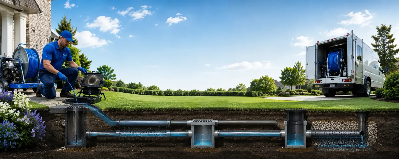 Outdoor drain cleaning information for Gratiot, OH